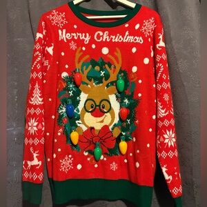 Festive Red Christmas Sweater